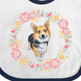 thumbnail image 4 of Inktastic Corgi Gifts for Dog Lovers Girls Baby Bib, 4 of 4