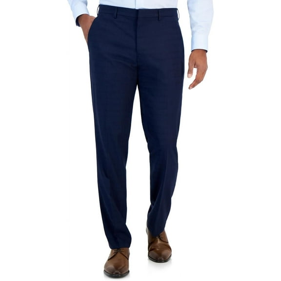 Perry Ellis Portfolio Men's Slim Fit Stretch Pants Navy 34 x 32