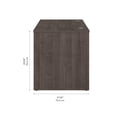 thumbnail image 2 of Bestar Ridgeley Contemporary Engineered Wood Desk Shell in Medium Gray Maple, 2 of 11
