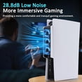 thumbnail image 6 of PS5 Cooling Fan,IINE Quiet Cooler Fan with LED Light/Auto Temperature Sensor/USB3.0 Hubs,Cooling Accessories Compatible with PS5 Digital Edition or Discs Edition, 6 of 8