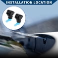 thumbnail image 2 of 2 piezas de boquillas de limpiaparabrisas delanteras para Ford F-450 Super Duty 2011-2016 para Ford F-350 11-16 Negro Azul, 2 of 6
