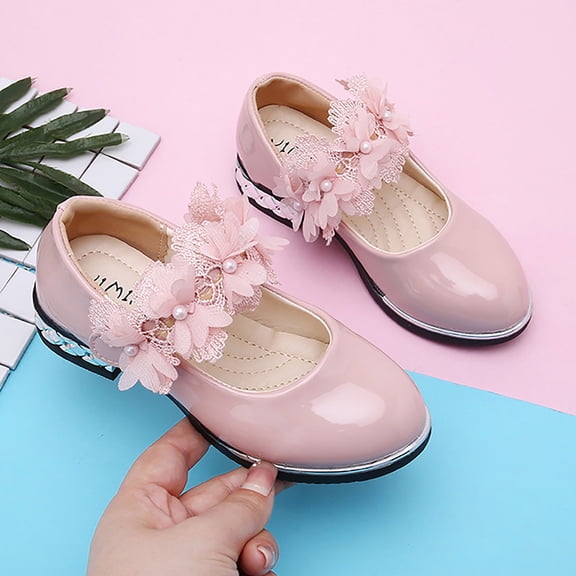 Gubotare Dressy Sandals Girl Wide Unisex-Child and Toddler Girls Buckle Slides Sandal (RD2,11.5)