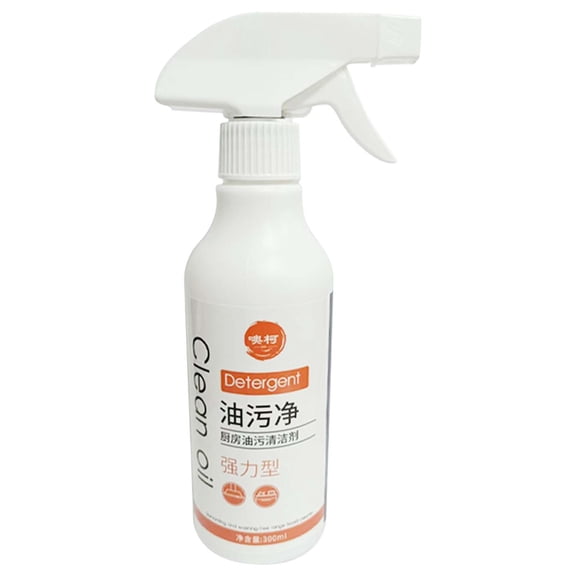 Gnmfd Kitchen Oil Fume Cleaner Spray 300ml Powerful Degreaser for Range Hoods Stoves Gas Cooktops and Kitchen Surfaces, Emulsifies Heavy Oil, Non-toxic Eco-friendly, Convenient Spray, Fast Cleaning