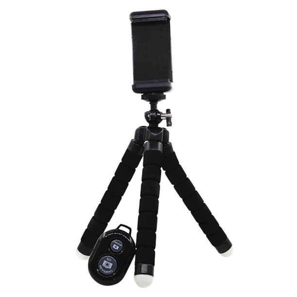 Tmvgtek Trípode De Teléfono Soporte De Cámara Flexible Con Control Remoto Inalámbrico Y Clip