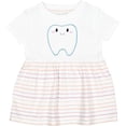 thumbnail image 3 of Inktastic Cute Tooth Girls Baby Dress, 3 of 5