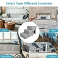 thumbnail image 7 of Xueyu Cat House Dog Stairs for Beds and Sofa, Foldable 3 Tier Dog Steps with Storage Toy Box, Small Indoor Pet Stairs, Grey, Perfect for Puppies and Kittens, 7 of 7