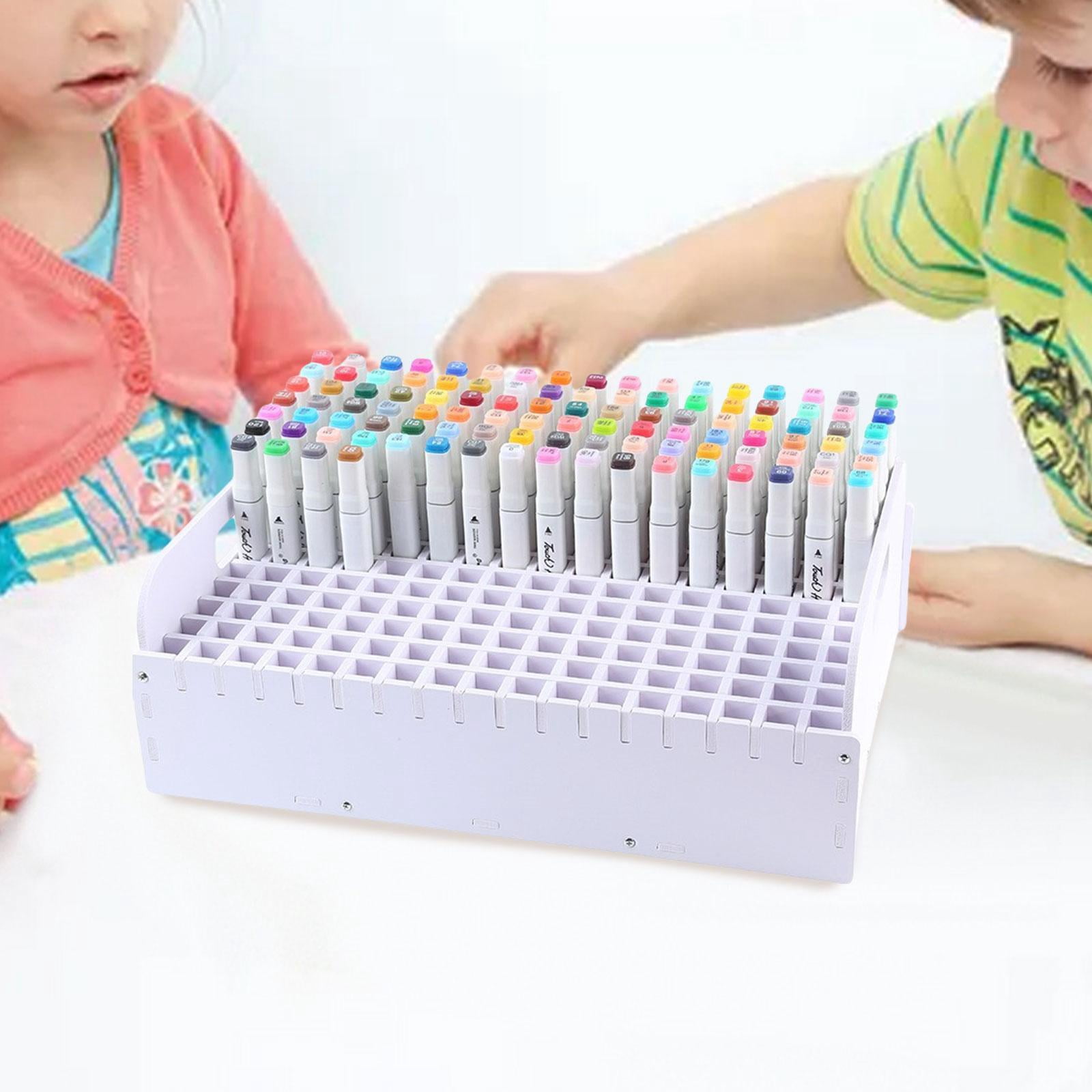 Sharprepublic Marker Pen Organizer Marker Storage Rack 204 Slots for Artist for Desk, Color Pencils Pen Holder, Desk Organizer, Office Home