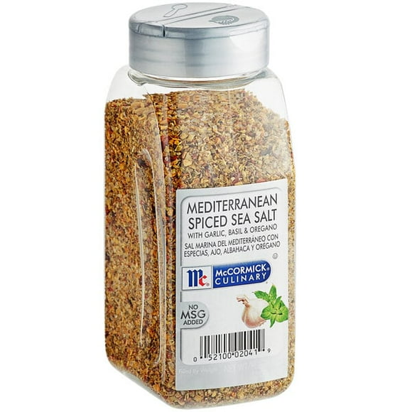 McCormick Culinary Mediterranean Spiced Sea Salt 13 oz. - 6/Case