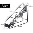 thumbnail image 4 of Wire Bottle Holder 4 Compartments Stainless Steel Syrup Bottle Holder Stable Coffee Spice Rack Shelf for Kitchen, 4 of 6