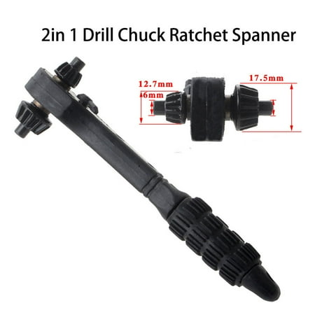 

2 in 1 Drill Chuck Ratchet Spanner Two-way quick ratchet Two-ended spanners