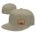 thumbnail image 4 of DouZhe Flat Brim Cap Snapback Hat, Gaming Game Controller Prints Adjustable Yellow Adult Baseball Cap, 4 of 6