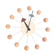thumbnail image 4 of Elodie Round Ball Wall Clock Quiet Mid Century for Living Room Kitchen Decor Clocks Wood Color Ball, 4 of 8
