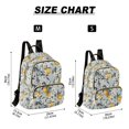 thumbnail image 2 of FORMRS Mini Backpack Purse for Women Quilted Travel Daypack Casual Shoulder Bag, Blue Lemons Pattern, 2 of 7