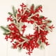 thumbnail image 3 of Moyic Guirnalda navideña de piña artificial, guirnaldas decorativas de flocado, conos de pino, colgante de aro de bienvenida, decoración para el Kits de decoración para fiestas Moyic HA069493-00, 3 of 6