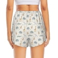 thumbnail image 2 of Lsque African Animals Printed Women's Running Shorts with Liner Pockets,Elastic Quick Dry Workout Athletic Gym Yoga Shorts,Womens High Waist Shorts-Large, 2 of 9