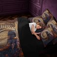 thumbnail image 5 of Manfei Gothic Dragon Animals 7 Pieces Full Size Bedding Sets,Vintage Autumn Leaf Full Size Bed in a Bag,Brown,Black Reversible, 5 of 6