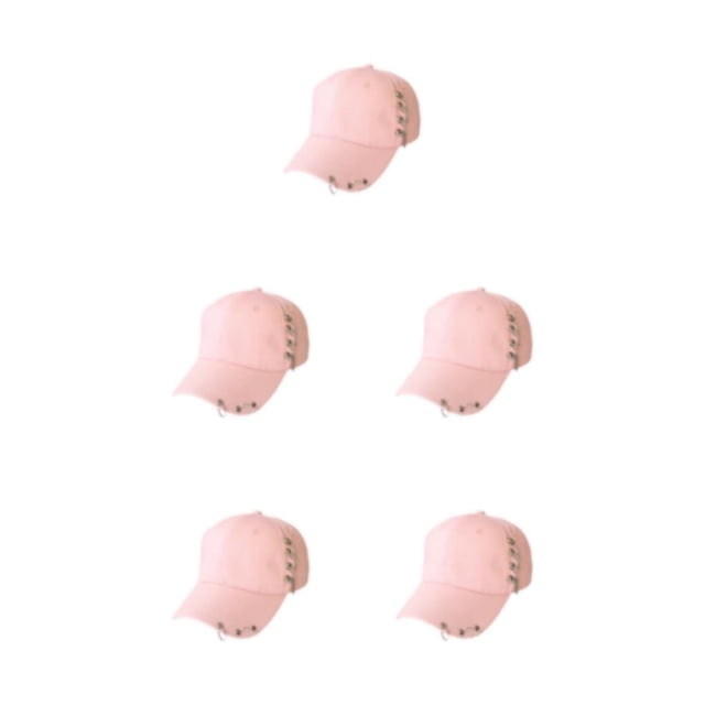 maskred Cotton Baseball Cap With Quick-drying Technology Say Goodbye To Sweat Chain Pink 5Set