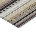 thumbnail image 3 of Addison Rugs Chantille Indoor/Outdoor Transitional Stripes Khaki Machine Washable Runner Rug, 2'3" x 7'6", 3 of 8