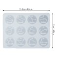 thumbnail image 5 of Doce constelaciones moldes de fundición de silicona DIY artesanía joyería colgante molde transparente, 5 of 5