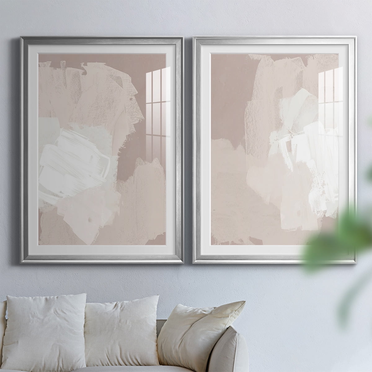 Wexford Home Cloud Slate I Premium Framed Print, 22.5" x 30.5" - Ready to Hang, Silver (Set of 2)