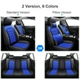thumbnail image 4 of For Ford Focus Car Seat Cover 5 Seats, Waterproof PU Leather Automotive Seat Protector, Front Rear Full Set for EcoSport/ Mondeo/ Taurus/ Fiesta Black+Blue, 4 of 15