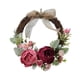 thumbnail image 2 of Toystoory Guirnalda de puerta, flor artificial, simulación de ratán, guirnalda para colgar en la pared, accesorios de fotografía para fiesta Decoración del hogar  rosa roja diámetro 26 cm, 2 of 6