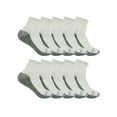 thumbnail image 2 of Fruit of the Loom Dual Defense Ankle Socks for Boys, Grey, Sizes 9-2.5 (10-Pack), 2 of 5
