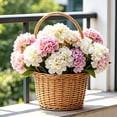 thumbnail image 4 of Artificial Hydrangea Flowers Wedding Bouquet Peony Decor Plastic Flower Arrangements Table Centerpieces Cream, 4 of 8