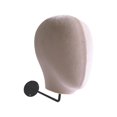 thumbnail image 1 of Peluca sombrero gorras soporte de exhibición cabeza de maniquí multiusos resistente duradero para principiantes peluquería entrenamiento hogar salón y Beige, 1 of 8
