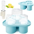 thumbnail image 4 of Injueey Molde de silicona para cubitos de hielo para vasos de 40 onzas: bandejas de cubitos de hielo fáciles de limpiar y sin BPA Siliconas Cocina y Comedor azul, 4 of 6