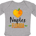 thumbnail image 4 of Inktastic Naples Florida Orange in Heart Boys or Girls Long Sleeve Baby Bodysuit, 4 of 5