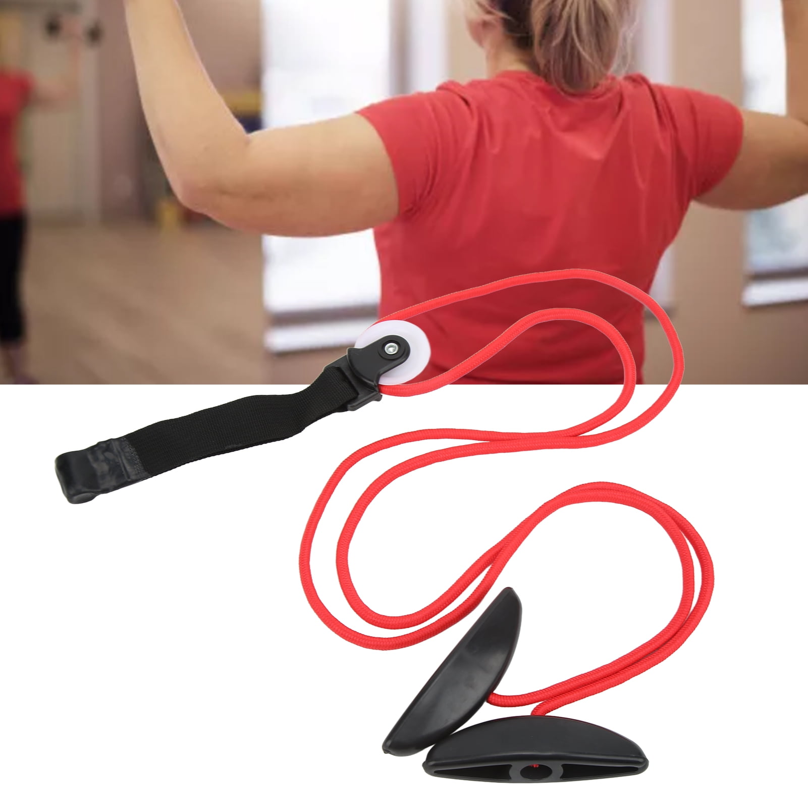 Gupbes Physical Therapy Shoulder Tool Shoulder Rope Pulley Pull Resistant Nylon Tension Rope Relieve Fatigue For Rehabilitation Training Red Red