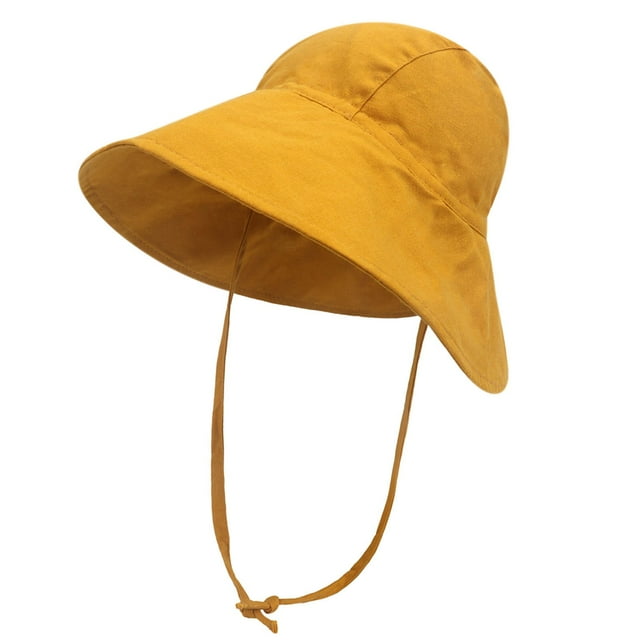 Sombrero para el sol para niños pequeños, playa, bebés, exterior, gorra ancha, linda niña de verano, plegable, ajustable, portátil, protección UPF 50+, tela ligera y transpirable, para