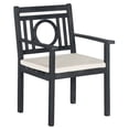 thumbnail image 2 of SAFAVIEH Montclair Outdoor Modern 5 Piece Dining Set with Cushion, Dark Slate Grey/Beige, 2 of 6