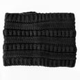 thumbnail image 5 of Locsanity Satin Lined Knit Winter Headband Beanie - Dreadlocks, Locs, Sisterlocks, Loose Natural Hair (Black), 5 of 7