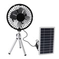 thumbnail image 2 of Aaaaaa10Wsolarpanelpowered Fan 4 Inch Solar Usb Dual Powered Fan Portable Travel For Camping Kitchen Outdoor, 2 of 8
