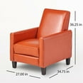 thumbnail image 2 of Recliner Push Back Chair for Elegant Home Décor Orange, 2 of 5