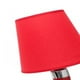 thumbnail image 3 of Lampara De Mesa Buro Roja Plata Espiral Moderna 60 Cm Adorno, 3 of 4
