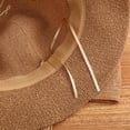 thumbnail image 6 of Straw Hat Cloche Hat for Women 1920s Vintage Hats with Bow Foldable Packable Summer Sun Hats for Beach Vacation, 6 of 7
