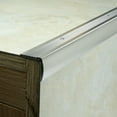 thumbnail image 3 of M-D Building Products 67215 1-1/8 in. x1-1/8 in. x 96 in. Polished Aluminum Stair Edging Smooth, 3 of 6