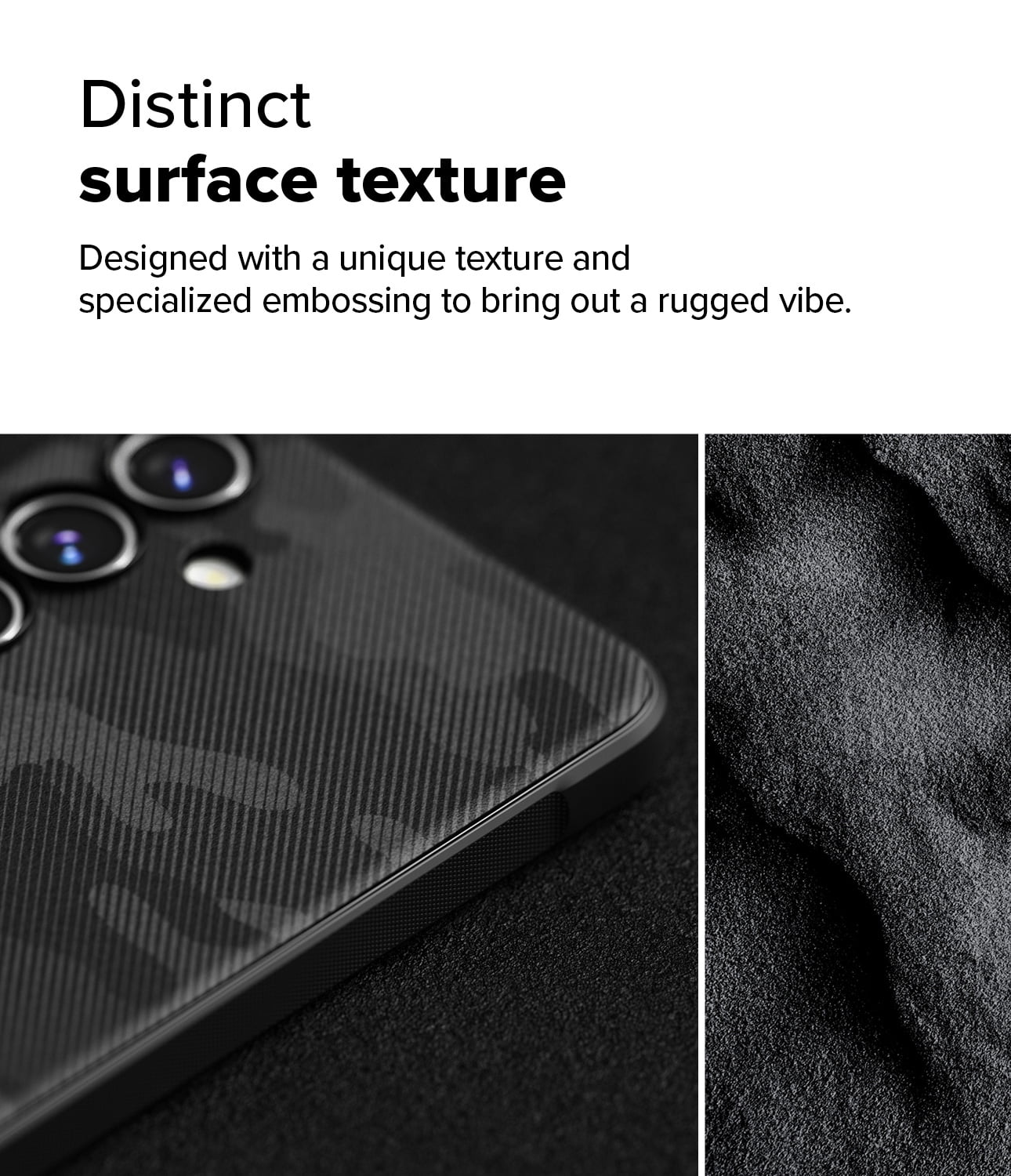 Ringke Onyx for Samsung Galaxy S24 FE Case, Firm Grip Non-Slip Unique Texture Flexible Durable TPU Phone Cover - Camo Black
