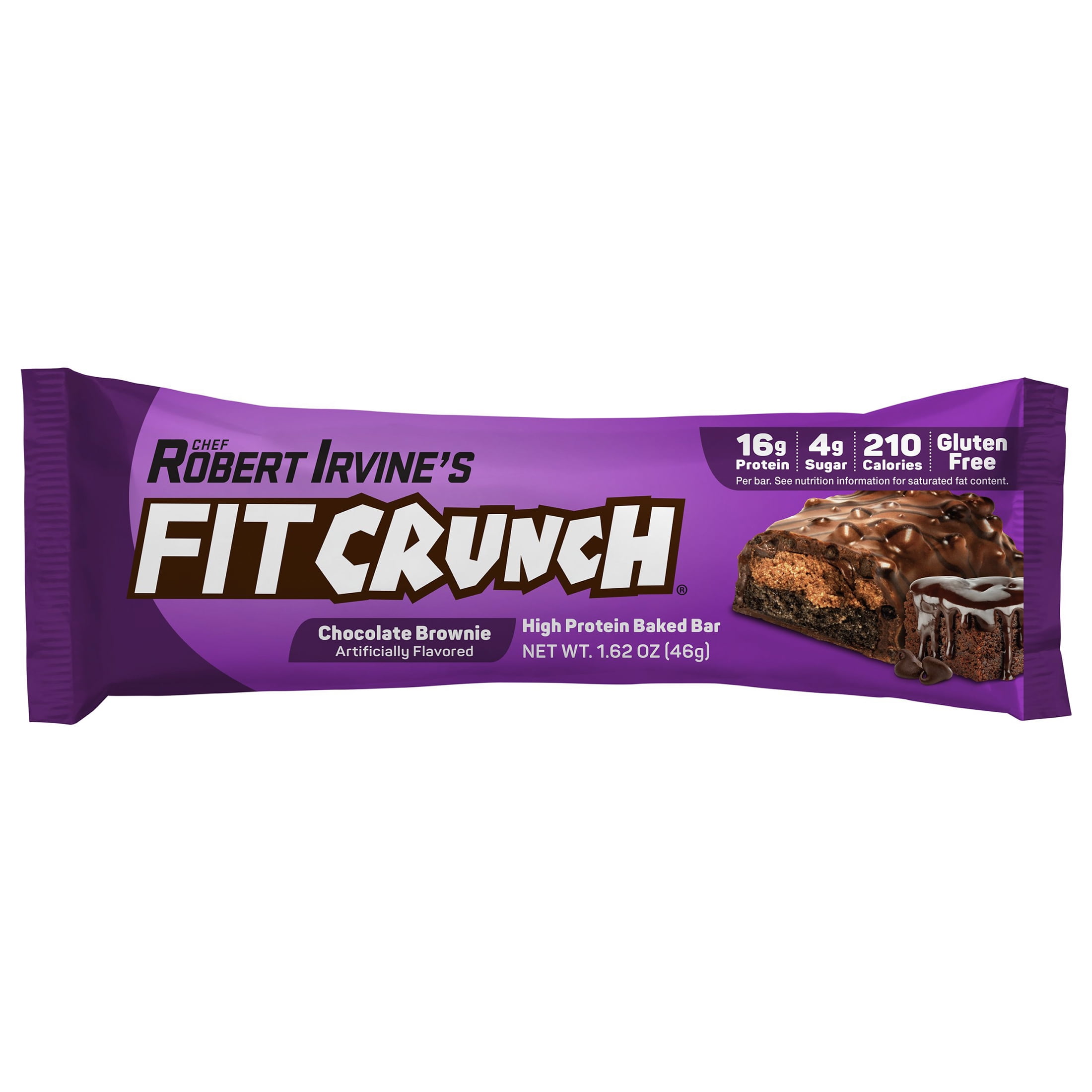(3 pack) FITCRUNCH Chocolate Brownie Protein Bar, 16Gg, 5ct