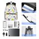 thumbnail image 4 of Disketp Hawaiian Coconut Tree Mochila Ligera Clásica con Múltiples Bolsillos, Mochila Casual para Hombre y Mujer, Ideal para Escuela, Trabajo y Viajes, 4 of 6