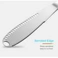 thumbnail image 2 of The Better Butter Spreader Knife, Butter Knife Spreaders, Stainless Steel Butter Knives Curler, Butter Knifes for Cold Butter Slicer with Holes, Butter Grater,Kitchen Gadgets Serrated, 2 of 7