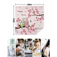 thumbnail image 4 of Happy Easter Cloth Napkins Set of 6 Reusable Dinner Napkins, Pink Spring Gnomes Eggs Flower Branch Rabbit Cocktail Napkin Washable Table Napkins for Wedding/Holiday Party/Baby Shower 20"x20", 4 of 7