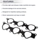thumbnail image 4 of Junta del Colector de Admisión Inferior Única para Motor Toyota 4Runner 03-09 Junta de Sellado del Colector de Admisión para Toyota FJ Cruiser 2007-2010 No.1717731010 Metal 2 Pcs, 4 of 6