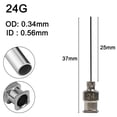 thumbnail image 2 of 1pc 25mm Dispensing Machine Needle Stainless Steel Dispensing Machine Needle Industrial Glue Injection Needle 8G-30G Fluids, 2 of 8