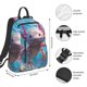 thumbnail image 2 of Fotbe Cute Underwater Axolotl Mochila Ligera para Hombres y Mujeres - Duradera y Resistente al Agua, Ideal para Escuela, Trabajo, Viajes y Uso Diario, 2 of 7