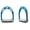 Turquoise Silver, variant on Horse Saddle Stirrups English Lightweight Aluminum 51114RD