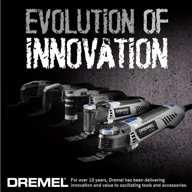 Dremel MM479U Japanese Fine Tooth Cut Oscillating Multi-Tool Blades for Wood, Universal Quick Fit ,3 Pieces